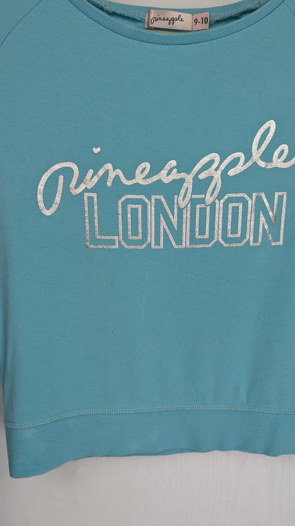 Pineapple Blue Jumper - Girls 9-10 Years Pineapple London Used, Preloved, Preworn Baby, Girls & Boys Clothes. Kids & Children's second hand Clothing UK Online. Cheap affordable. Brands including Next, Joules, Nutmeg Morrisons, TU, F&F, H&M.