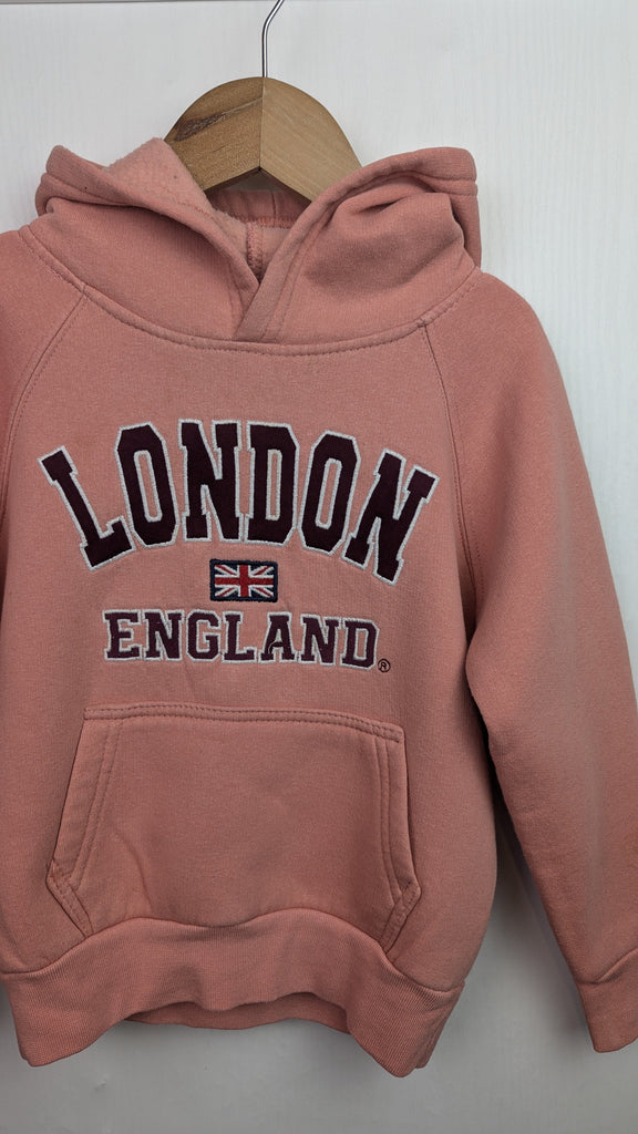 Pink London Hoodie - Girls 3-4 Years Unbranded Used, Preloved, Preworn & Second Hand Baby, Kids & Children's Clothing UK Online. Cheap affordable. Brands including Next, Joules, Nutmeg Morrisons, TU, F&F, H&M.