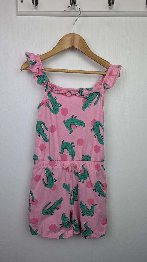 PLAYWEAR George Pink Crocodile Playsuit - Girls 4-5 Years George Used, Preloved, Preworn & Second Hand Baby, Kids & Children's Clothing UK Online. Cheap affordable. Brands including Next, Joules, Nutmeg Morrisons, TU, F&F, H&M.