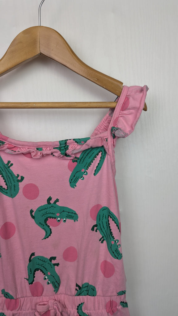 PLAYWEAR George Pink Crocodile Playsuit - Girls 4-5 Years George Used, Preloved, Preworn & Second Hand Baby, Kids & Children's Clothing UK Online. Cheap affordable. Brands including Next, Joules, Nutmeg Morrisons, TU, F&F, H&M.