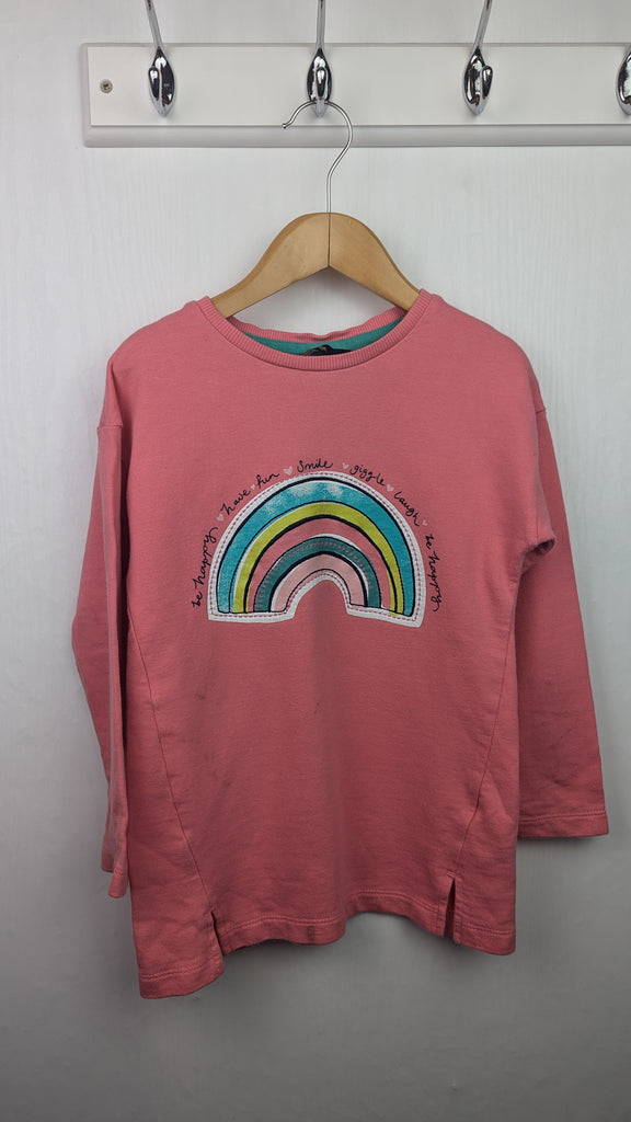 PLAYWEAR George Pink Rainbow Jumper Dress - Girls 3-4 Years George Used, Preloved, Preworn & Second Hand Baby, Kids & Children's Clothing UK Online. Cheap affordable. Brands including Next, Joules, Nutmeg Morrisons, TU, F&F, H&M.