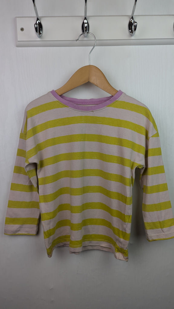 PLAYWEAR John Lewis Yellow Striped Top - Girls 2-3 Years Little Ones Preloved Used, Preloved, Preworn & Second Hand Baby, Kids & Children's Clothing UK Online. Cheap affordable. Brands including Next, Joules, Nutmeg Morrisons, TU, F&F, H&M.