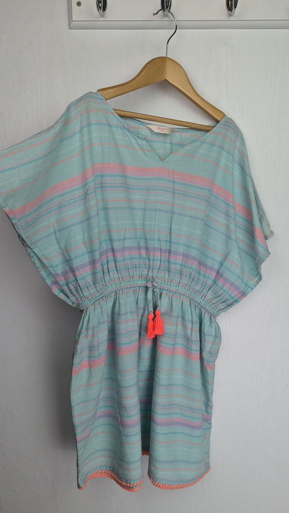 PLAYWEAR Monsoon Blue & Orange Kaftan - Girls 11-12 Years Monsoon Used, Preloved, Preworn Baby, Girls & Boys Clothes. Kids & Children's second hand Clothing UK Online. Cheap affordable. Brands including Next, Joules, Nutmeg Morrisons, TU, F&F, H&M.