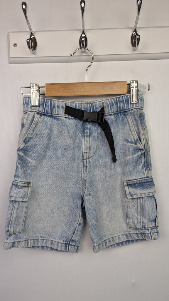 PLAYWEAR M&S Denim Shorts - Boys 5-6 Years Little Ones Preloved Used, Preloved, Preworn Baby, Girls & Boys Clothes. Kids & Children's second hand Clothing UK Online. Cheap affordable. Brands including Next, Joules, Nutmeg Morrisons, TU, F&F, H&M.