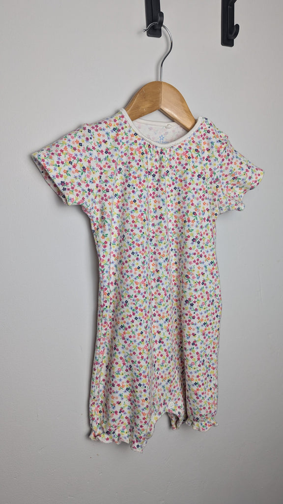 PLAYWEAR Next Floral Romper - Girls 12-18 Months Little Ones Preloved Used, Preloved, Preworn & Second Hand Baby, Kids & Children's Clothing UK Online. Cheap affordable. Brands including Next, Joules, Nutmeg Morrisons, TU, F&F, H&M.