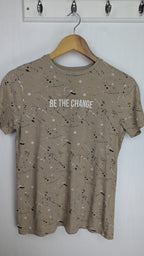 PLAYWEAR Primark Beige Splat Top - Boys 13 - 14 Years - Little Ones Preloved. Second Hand Children's & Preloved Baby, Kids, Girls & Boys Clothes. UK online