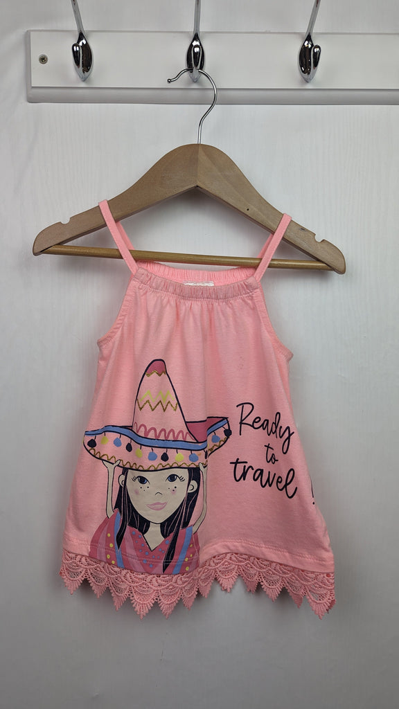 PLAYWEAR So Cute pink Ready to Travel Top - Girls 18-24 Months So Cute Used, Preloved, Preworn & Second Hand Baby, Kids & Children's Clothing UK Online. Cheap affordable. Brands including Next, Joules, Nutmeg Morrisons, TU, F&F, H&M.