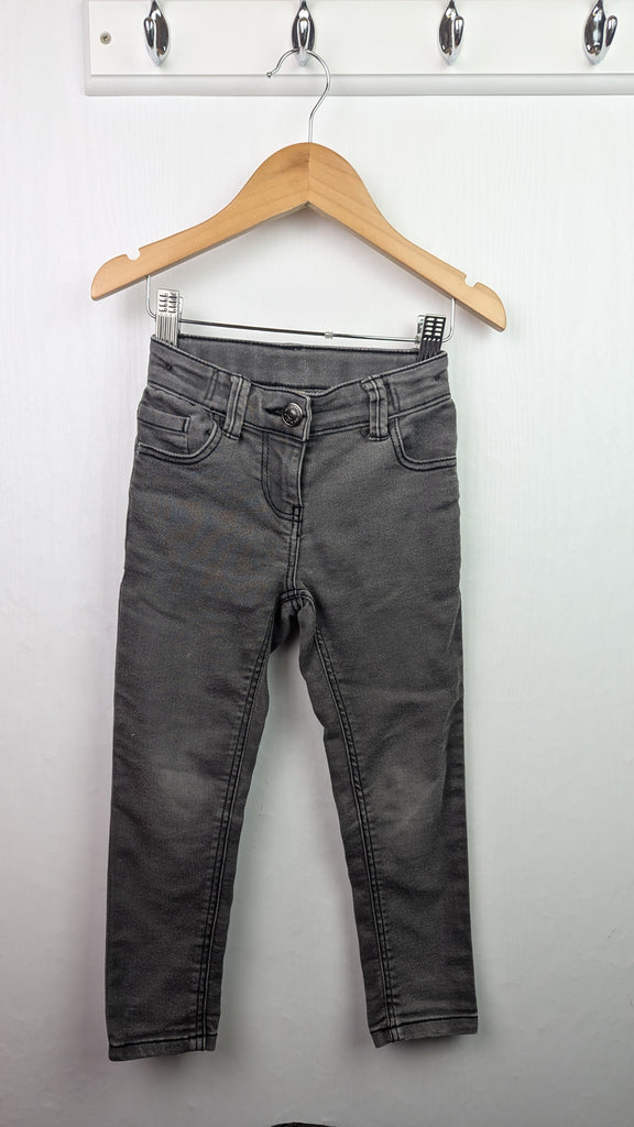 PLAYWEAR TU Grey Skinny Jeans - Unisex 4 Years Little Ones Preloved Used, Preloved, Preworn & Second Hand Baby, Kids & Children's Clothing UK Online. Cheap affordable. Brands including Next, Joules, Nutmeg Morrisons, TU, F&F, H&M.