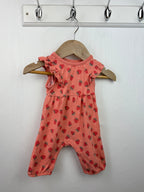 Polarn O. Pyret Strawberry Romper - Baby Girls 0 - 1 Month - Little Ones Preloved. Second Hand Children's & Preloved Baby, Kids, Girls & Boys Clothes. UK online