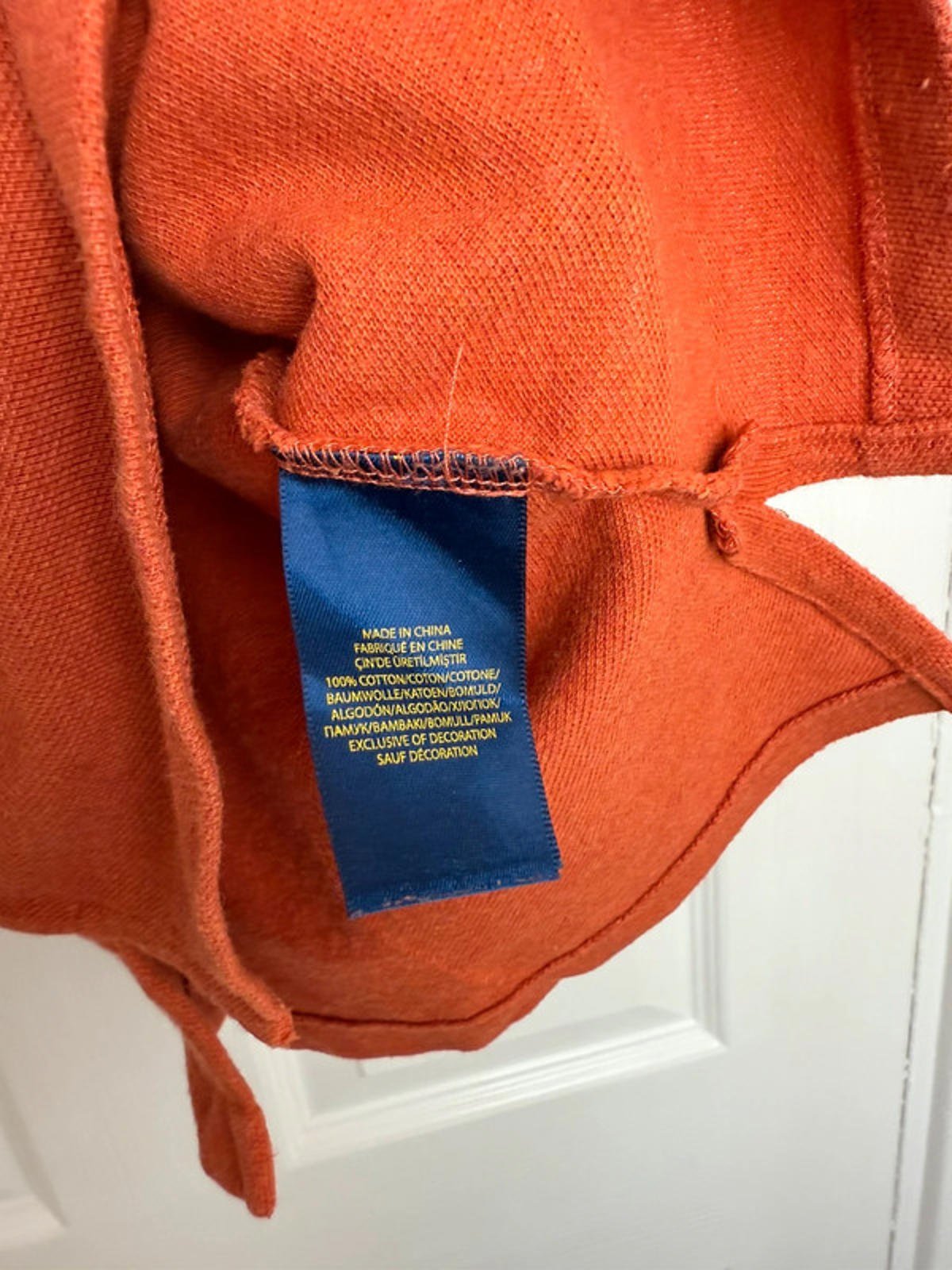 Polo Ralph Lauren Burnt Orange Long Sleeve Polo Shirt - Boys 6 Years - Little Ones Preloved. Second Hand Children's & Preloved Baby, Kids, Girls & Boys Clothes. UK online