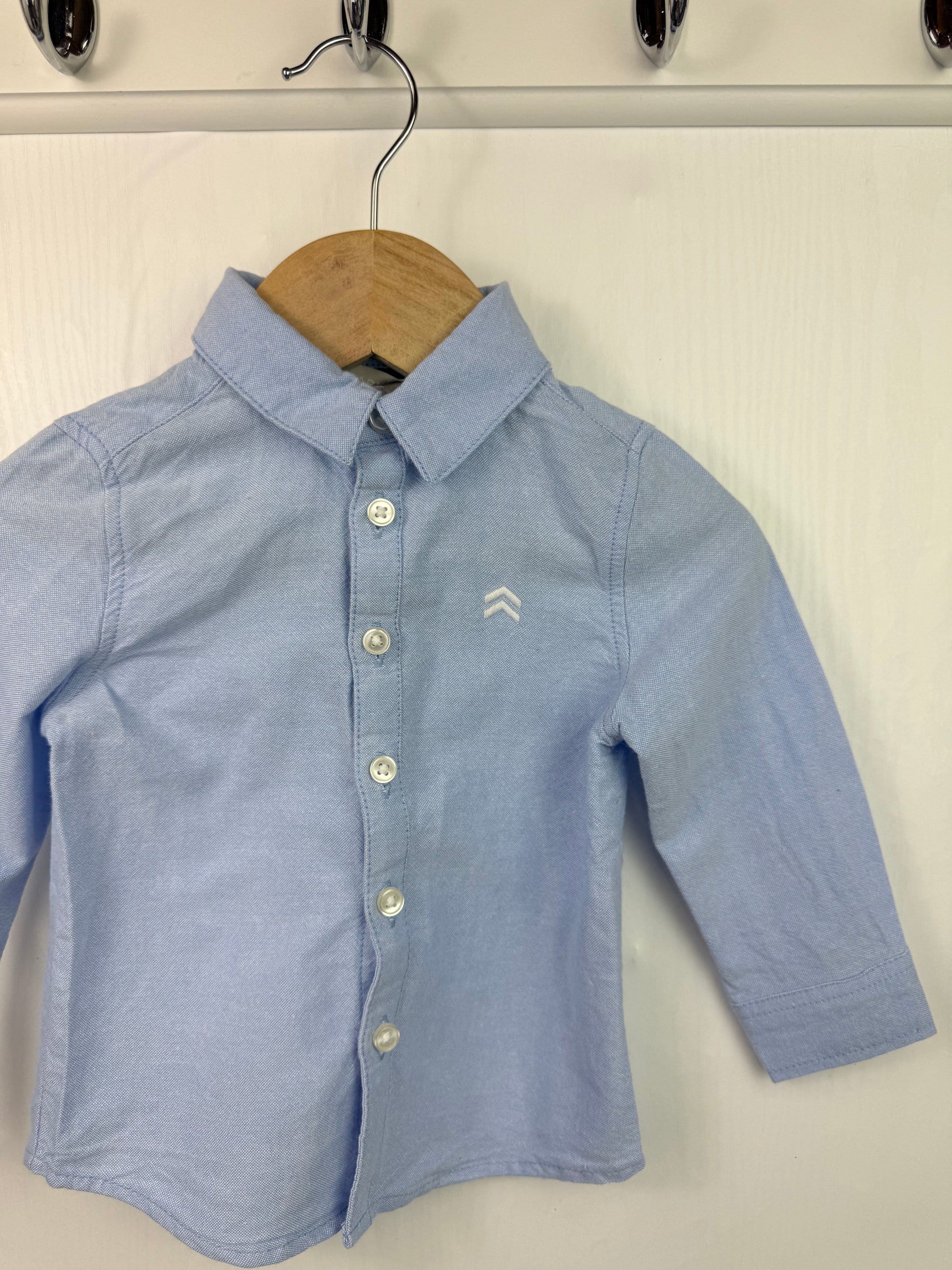 Primark Blue Long Sleeve Shirt - Boys 9 - 12 Months - Little Ones Preloved. Second Hand Children's & Preloved Baby, Kids, Girls & Boys Clothes. UK online