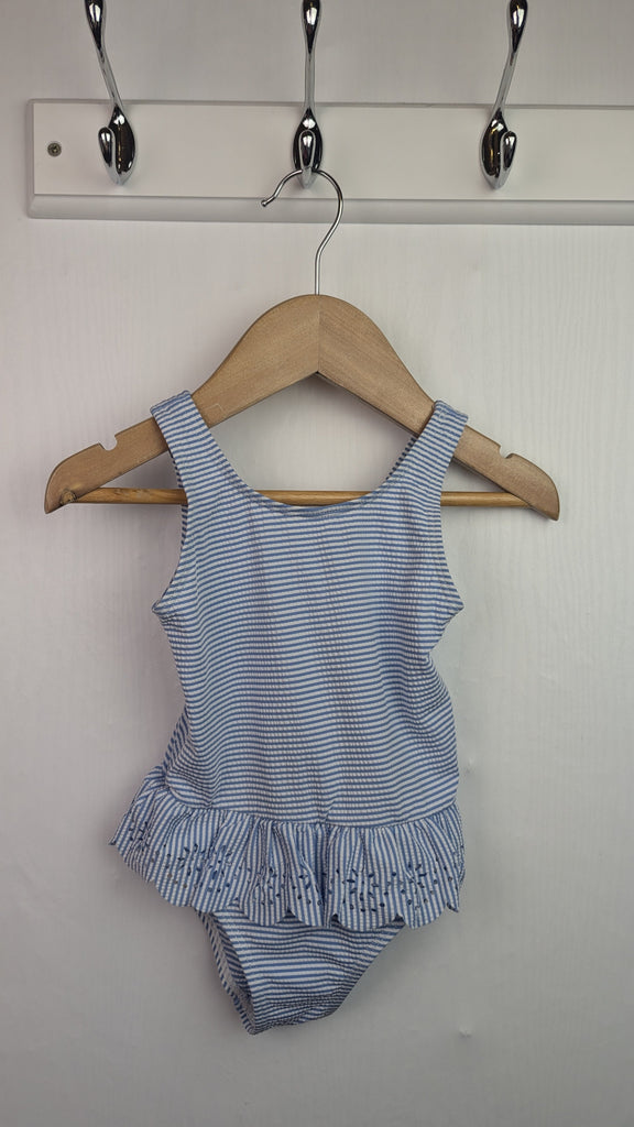 Primark Blue Stripe Swim Suit - Girls 18-24 Months Primark Used, Preloved, Preworn & Second Hand Baby, Kids & Children's Clothing UK Online. Cheap affordable. Brands including Next, Joules, Nutmeg Morrisons, TU, F&F, H&M.