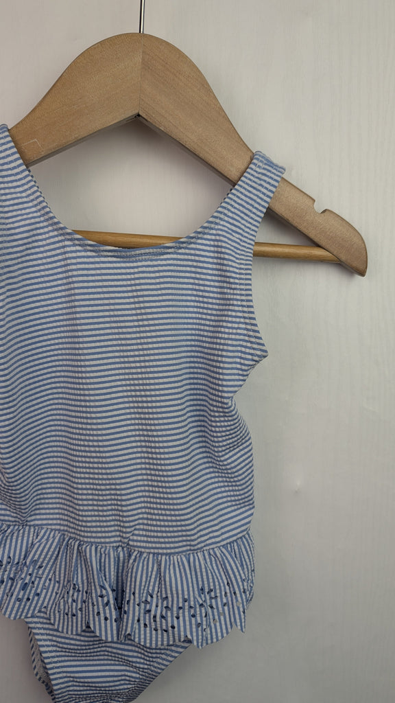 Primark Blue Stripe Swim Suit - Girls 18-24 Months Primark Used, Preloved, Preworn & Second Hand Baby, Kids & Children's Clothing UK Online. Cheap affordable. Brands including Next, Joules, Nutmeg Morrisons, TU, F&F, H&M.