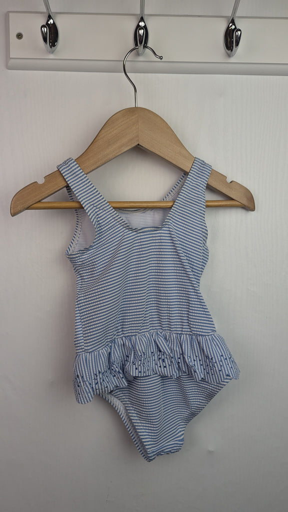 Primark Blue Stripe Swim Suit - Girls 18-24 Months Primark Used, Preloved, Preworn & Second Hand Baby, Kids & Children's Clothing UK Online. Cheap affordable. Brands including Next, Joules, Nutmeg Morrisons, TU, F&F, H&M.