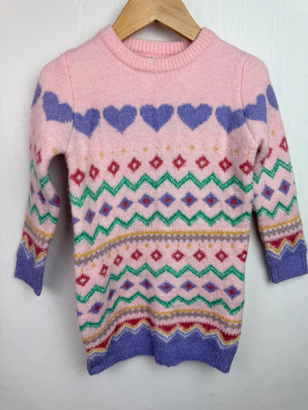 Primark Christmas Knit Dress - Girls 3 - 4 Years - Little Ones Preloved. Second Hand Children's & Preloved Baby, Kids, Girls & Boys Clothes. UK online