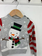 Primark Christmas Snowman Jumper - Boys 9 - 12 Months - Little Ones Preloved. Second Hand Children's & Preloved Baby, Kids, Girls & Boys Clothes. UK online