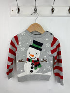 Primark Christmas Snowman Jumper - Boys 9 - 12 Months - Little Ones Preloved. Second Hand Children's & Preloved Baby, Kids, Girls & Boys Clothes. UK online