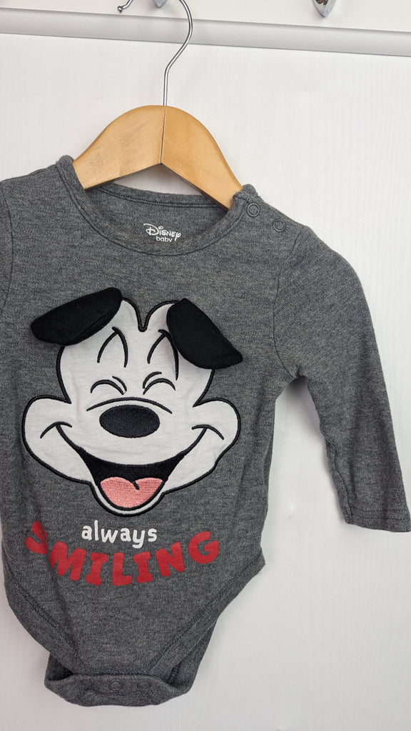 Primark Disney Mickey Mouse Bodysuit - Unisex 6-9 Months Little Ones Preloved Used, Preloved, Preworn & Second Hand Baby, Kids & Children's Clothing UK Online. Cheap affordable. Brands including Next, Joules, Nutmeg Morrisons, TU, F&F, H&M.