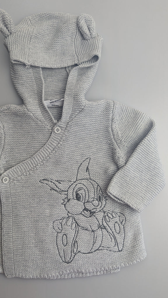 Primark Disney Thumper Grey Cardigan - Unisex 0-3 Months Disney @ Primark Used, Preloved, Preworn & Second Hand Baby, Kids & Children's Clothing UK Online. Cheap affordable. Brands including Next, Joules, Nutmeg Morrisons, TU, F&F, H&M.