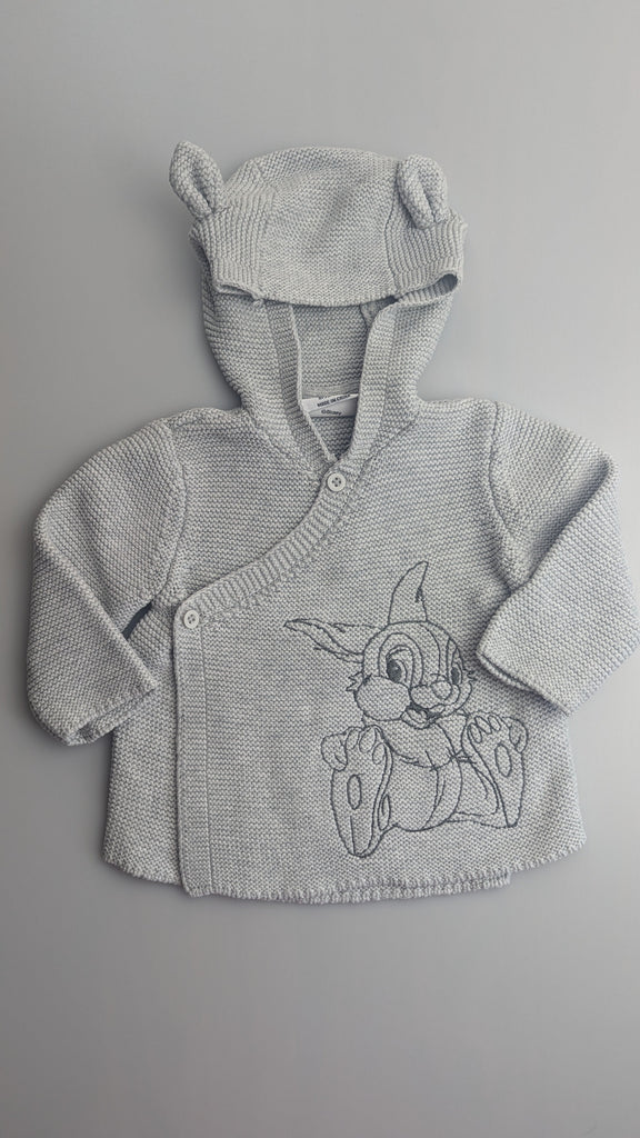 Primark Disney Thumper Grey Cardigan - Unisex 0-3 Months Disney @ Primark Used, Preloved, Preworn & Second Hand Baby, Kids & Children's Clothing UK Online. Cheap affordable. Brands including Next, Joules, Nutmeg Morrisons, TU, F&F, H&M.