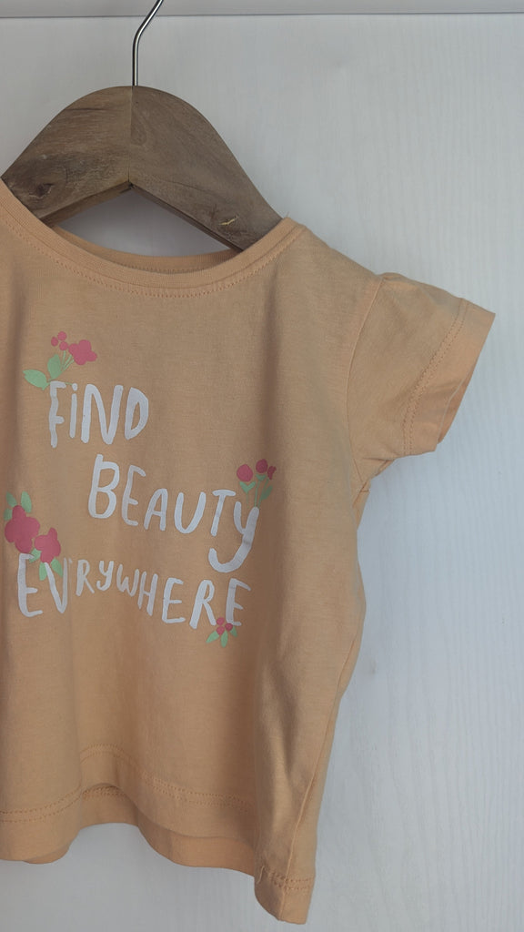 Primark Find Beauty Everywhere Top - Girls 12-18 Months Primark Used, Preloved, Preworn & Second Hand Baby, Kids & Children's Clothing UK Online. Cheap affordable. Brands including Next, Joules, Nutmeg Morrisons, TU, F&F, H&M.