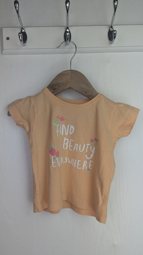 Primark Find Beauty Everywhere Top - Girls 12-18 Months Primark Used, Preloved, Preworn & Second Hand Baby, Kids & Children's Clothing UK Online. Cheap affordable. Brands including Next, Joules, Nutmeg Morrisons, TU, F&F, H&M.