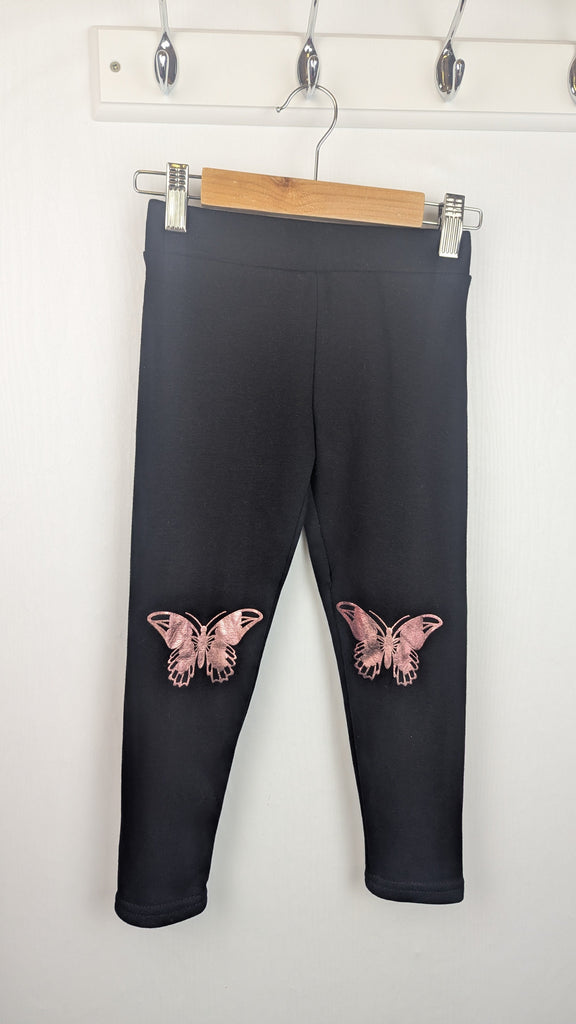 Primark Fleece Lined Butterfly Leggings - Girls 4-5 Years Little Ones Preloved Used, Preloved, Preworn & Second Hand Baby, Kids & Children's Clothing UK Online. Cheap affordable. Brands including Next, Joules, Nutmeg Morrisons, TU, F&F, H&M.