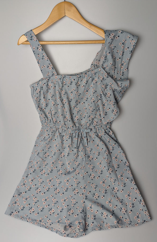 Primark Floral Playsuit - Girls 9-10 Years Little Ones Preloved Used, Preloved, Preworn Baby, Girls & Boys Clothes. Kids & Children's second hand Clothing UK Online. Cheap affordable. Brands including Next, Joules, Nutmeg Morrisons, TU, F&F, H&M.