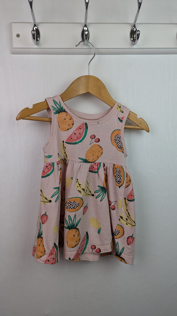 Primark Fruit Sleeveless Dress - Girls 3-6 Months Little Ones Preloved Used, Preloved, Preworn & Second Hand Baby, Kids & Children's Clothing UK Online. Cheap affordable. Brands including Next, Joules, Nutmeg Morrisons, TU, F&F, H&M.