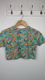 Primark Green Floral Crop Top - Girls 8 - 9 Years - Little Ones Preloved. Second Hand Children's & Preloved Baby, Kids, Girls & Boys Clothes. UK online
