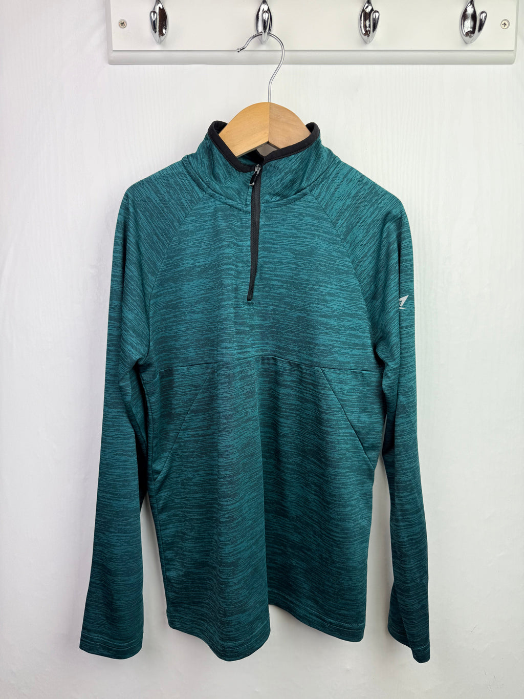 Primark Green Half Zip Sweater - Boys 9 - 10 Years - Little Ones Preloved. Second Hand Children's & Preloved Baby, Kids, Girls & Boys Clothes. UK online