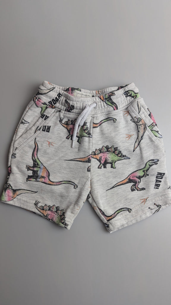 Primark Grey Dinosaur Shorts - Boys 2-3 Years Primark Used, Preloved, Preworn & Second Hand Baby, Kids & Children's Clothing UK Online. Cheap affordable. Brands including Next, Joules, Nutmeg Morrisons, TU, F&F, H&M.