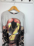 Primark Grey Iron Man Top - Girls 12 - 13 Years - Little Ones Preloved. Second Hand Children's & Preloved Baby, Kids, Girls & Boys Clothes. UK online