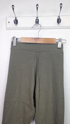Primark Khaki Ribbed Leggings - Girls 9 - 10 Years - Little Ones Preloved. Second Hand Children's & Preloved Baby, Kids, Girls & Boys Clothes. UK online