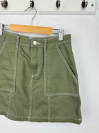 Primark Khaki Stitch Skirt - Girls 13 - 14 Years - Little Ones Preloved. Second Hand Children's & Preloved Baby, Kids, Girls & Boys Clothes. UK online
