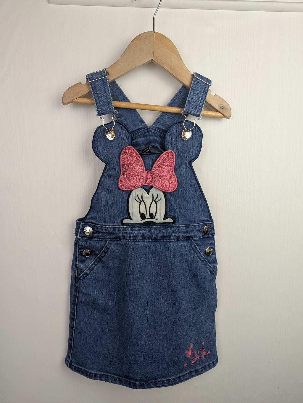 Primark Minnie Mouse Denim Dress - Girls 4 - 5 Years - Little Ones Preloved. Second Hand Children's & Preloved Baby, Kids, Girls & Boys Clothes. UK online