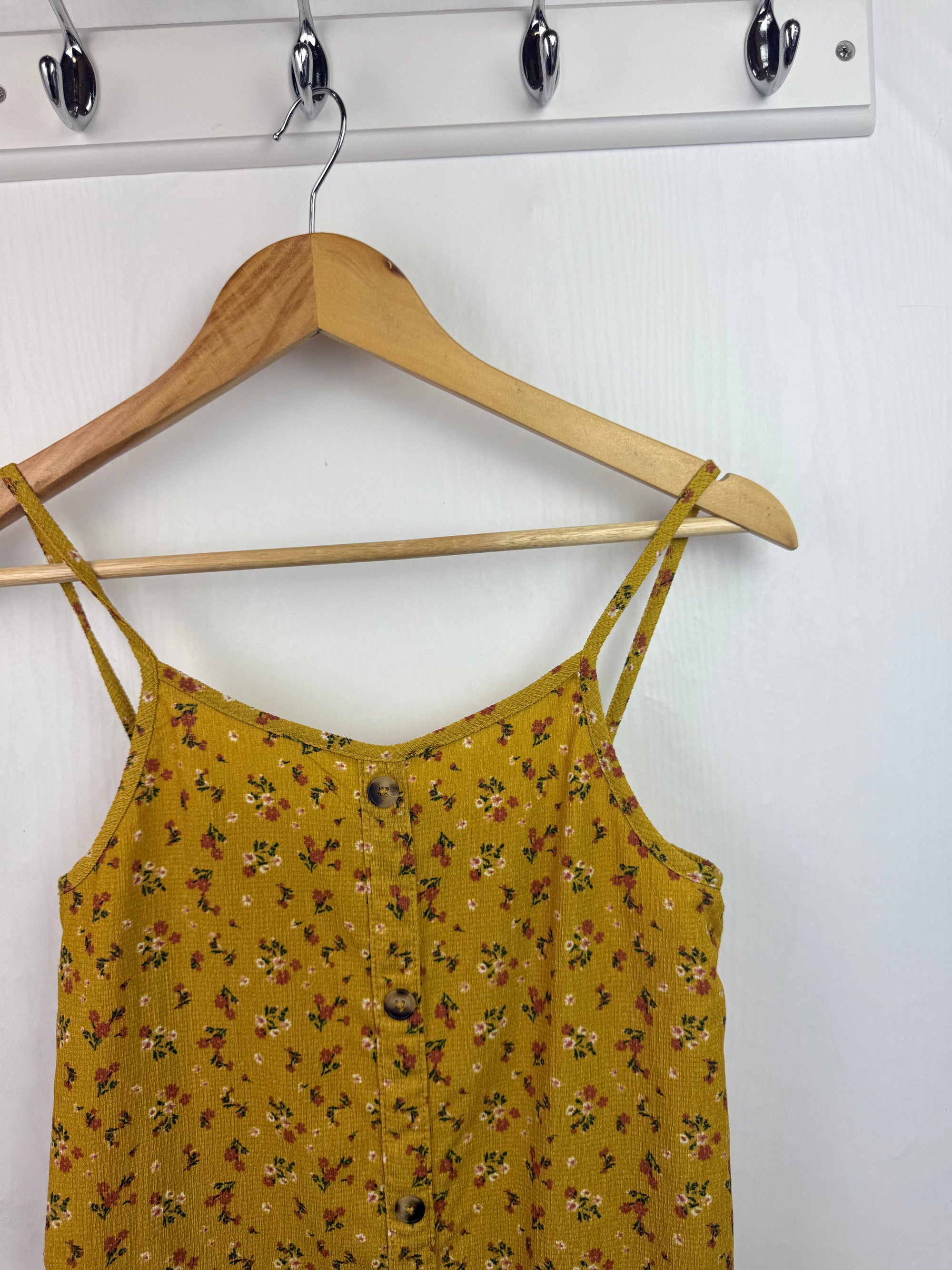 Primark Mustard Floral Dress - Girls 10 - 11 Years - Little Ones Preloved. Second Hand Children's & Preloved Baby, Kids, Girls & Boys Clothes. UK online