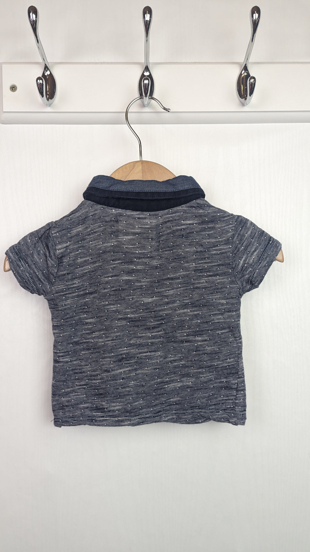 Primark Navy Button Shirt - Baby Boys 3 - 6 Months - Little Ones Preloved. Second Hand Children's & Preloved Baby, Kids, Girls & Boys Clothes. UK online