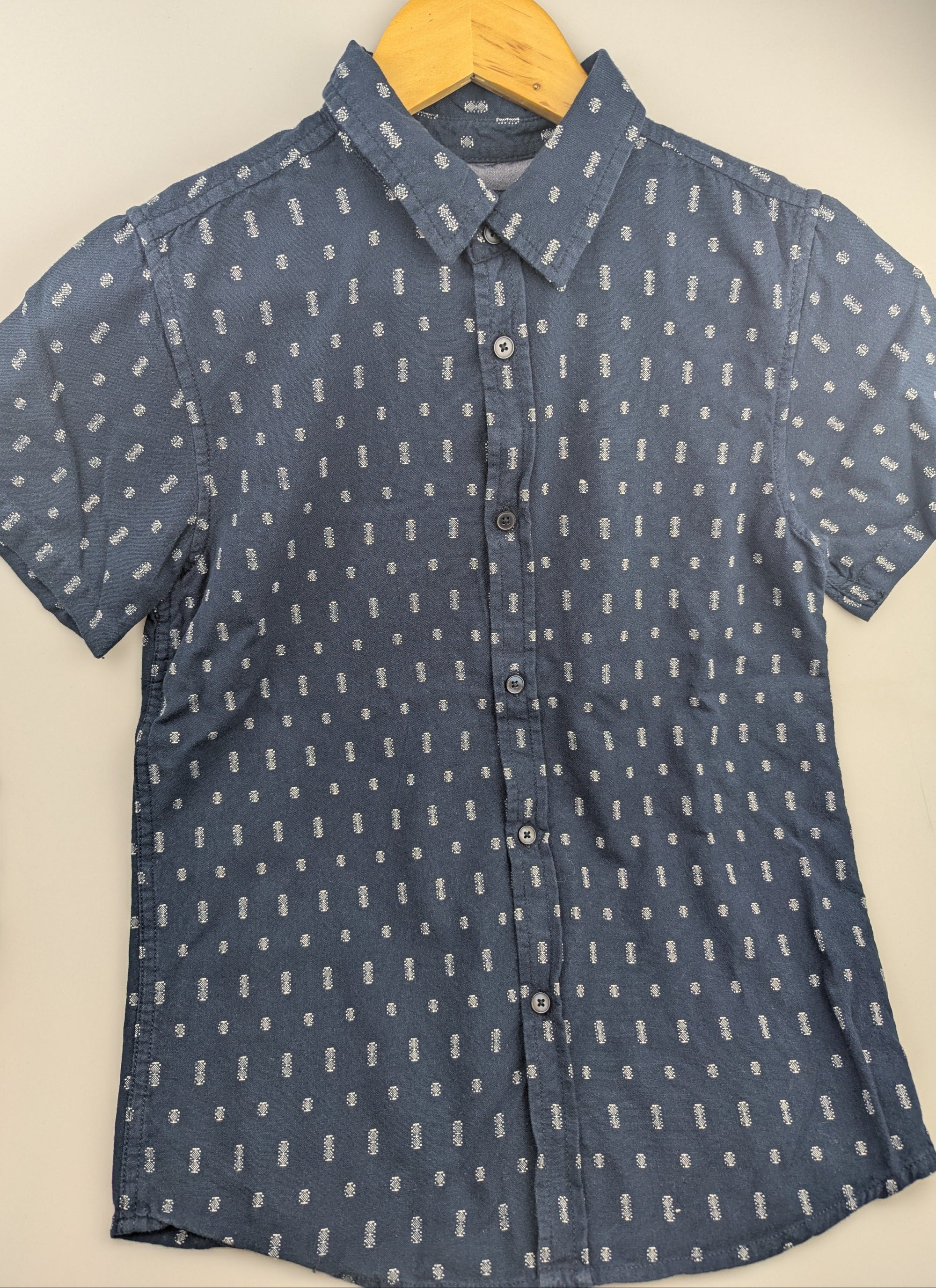 Primark Navy Cotton Shirt - Boys 12 - 13 Years - Little Ones Preloved. Second Hand Children's & Preloved Baby, Kids, Girls & Boys Clothes. UK online