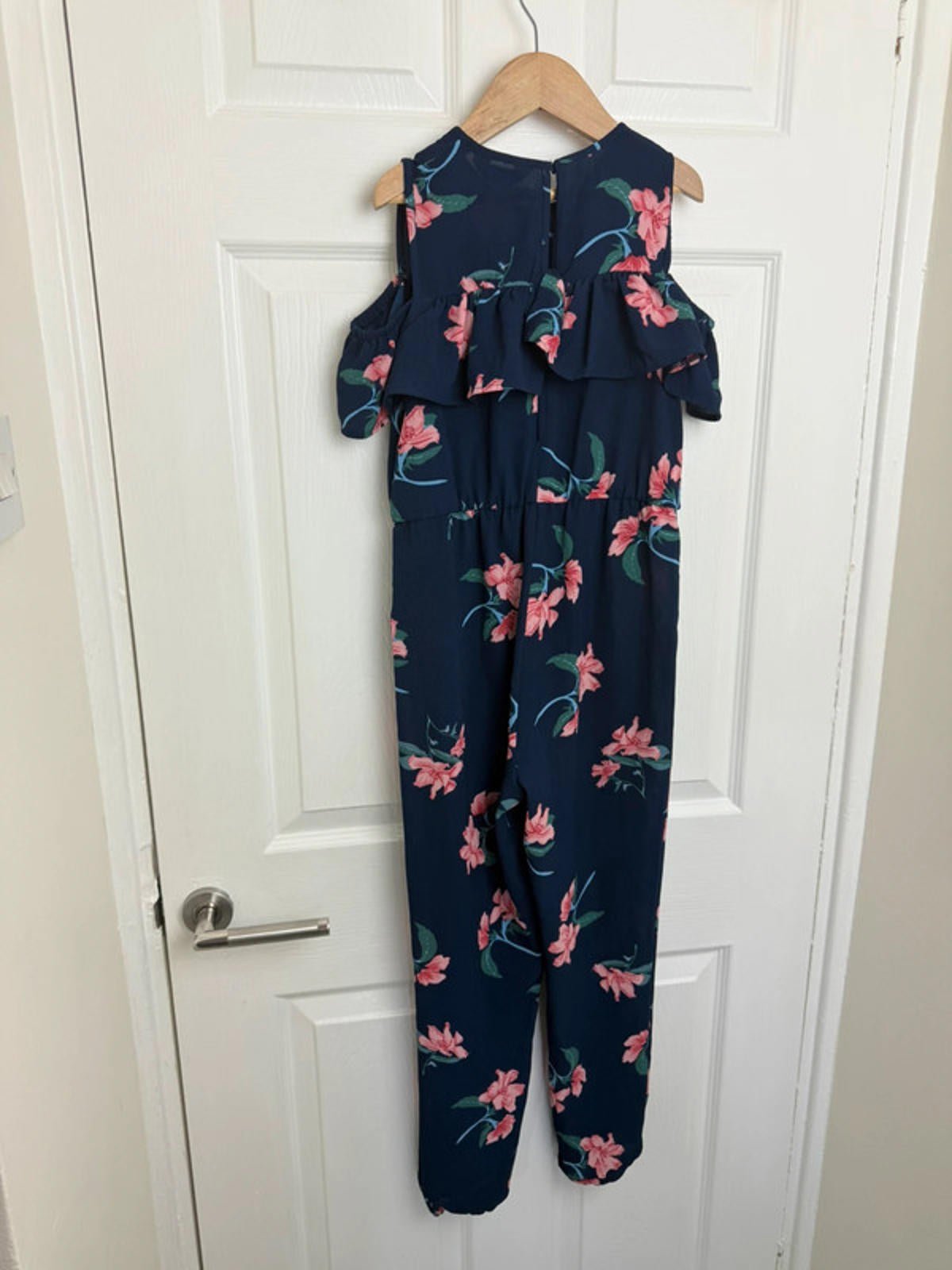 Primark Navy Floral Jumpsuit - Girls 9 - 10 Years - Little Ones Preloved. Second Hand Children's & Preloved Baby, Kids, Girls & Boys Clothes. UK online