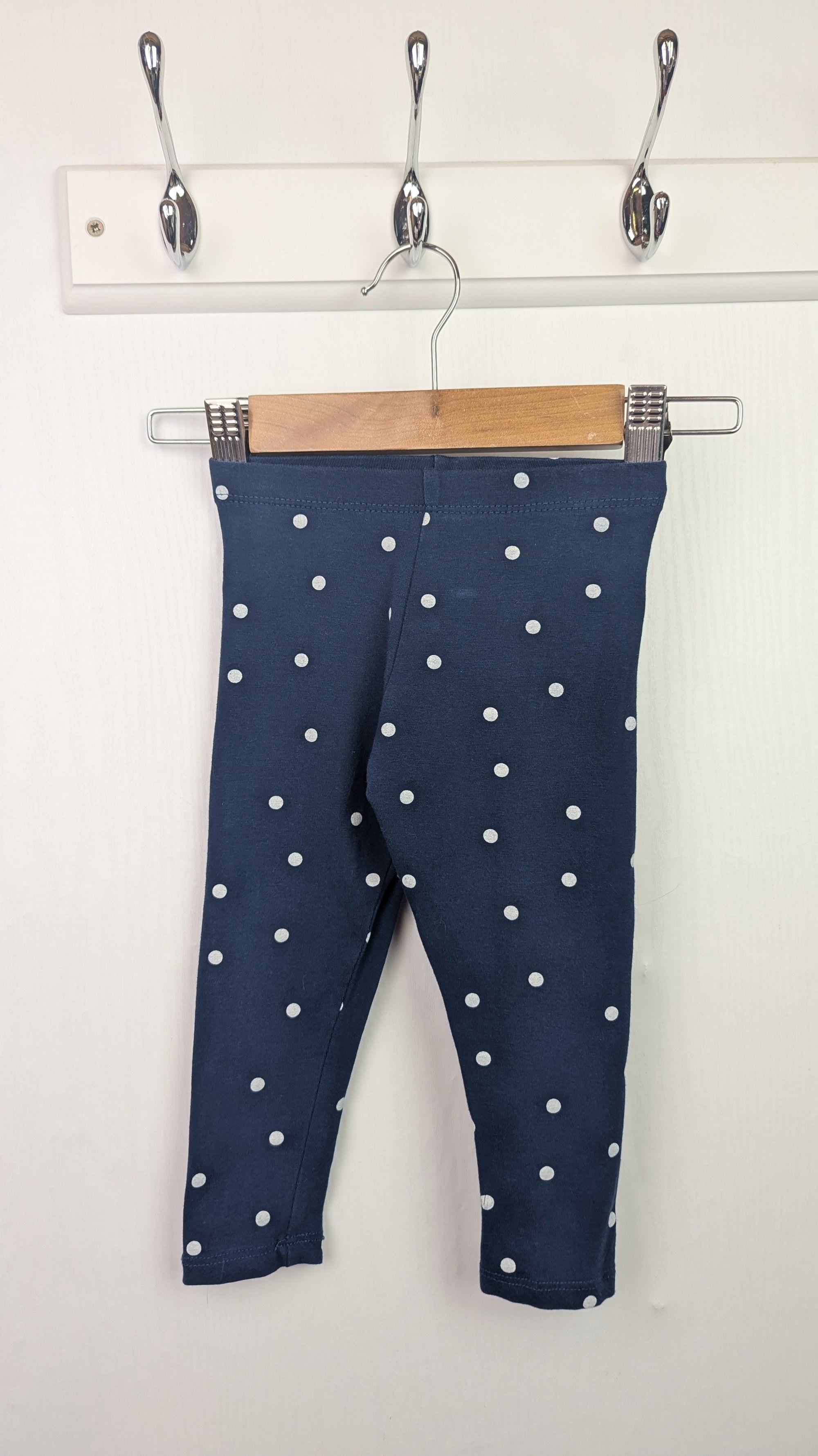 Primark Navy Spot Leggings - Unisex 12 - 18 Months - Little Ones Preloved. Second Hand Children's & Preloved Baby, Kids, Girls & Boys Clothes. UK online