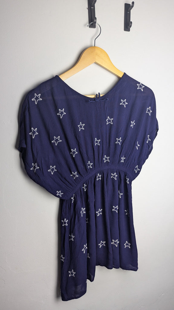 Primark Navy Star Beach Kaftan - Girls 10-11 Years Little Ones Preloved Used, Preloved, Preworn & Second Hand Baby, Kids & Children's Clothing UK Online. Cheap affordable. Brands including Next, Joules, Nutmeg Morrisons, TU, F&F, H&M.