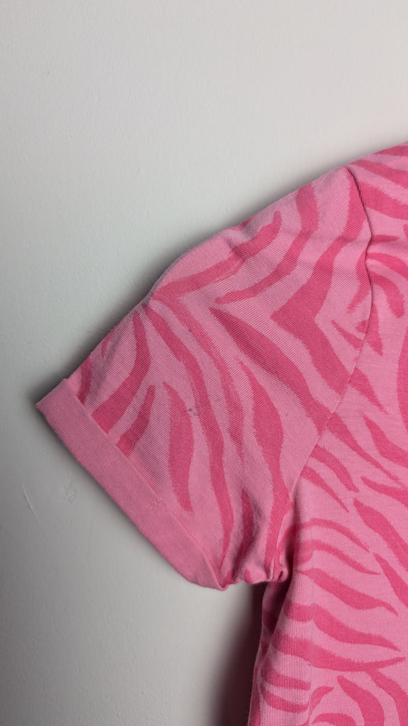 Primark Pink Animal Print Top - Girls 10-11 Years Little Ones Preloved Used, Preloved, Preworn & Second Hand Baby, Kids & Children's Clothing UK Online. Cheap affordable. Brands including Next, Joules, Nutmeg Morrisons, TU, F&F, H&M.