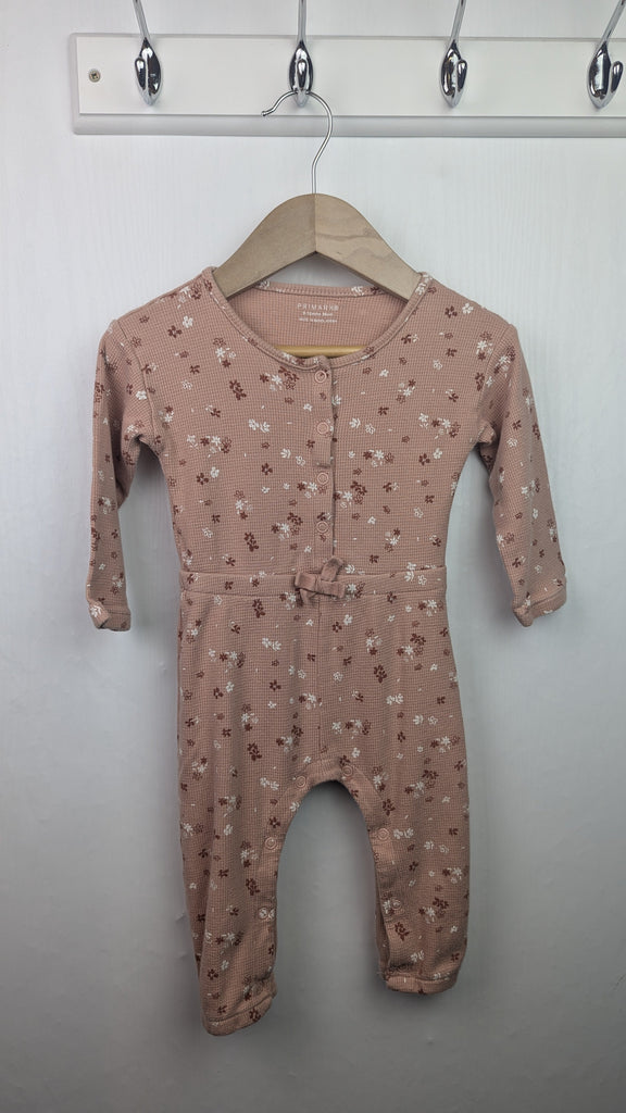 Primark Pink Floral Romper - Girls 9-12 Months Little Ones Preloved Used, Preloved, Preworn & Second Hand Baby, Kids & Children's Clothing UK Online. Cheap affordable. Brands including Next, Joules, Nutmeg Morrisons, TU, F&F, H&M.