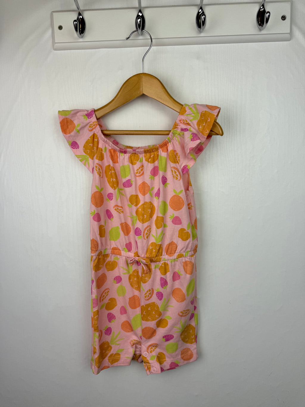 Primark Pink Fruit Playsuit - Girls 3 - 4 Years - Little Ones Preloved. Second Hand Children's & Preloved Baby, Kids, Girls & Boys Clothes. UK online