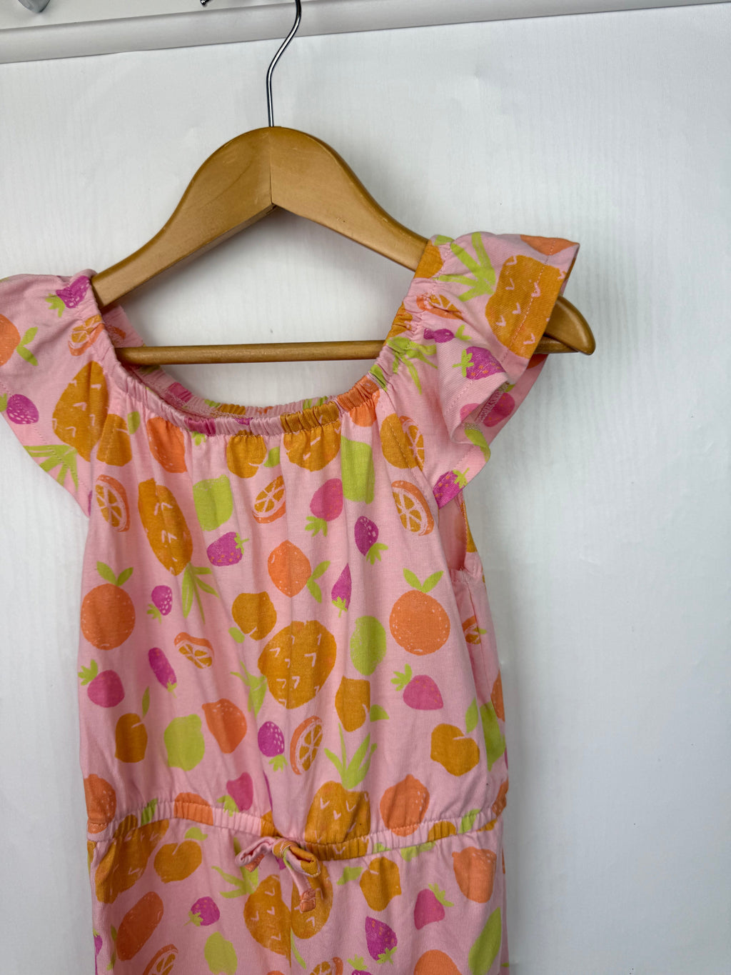 Primark Pink Fruit Playsuit - Girls 3 - 4 Years - Little Ones Preloved. Second Hand Children's & Preloved Baby, Kids, Girls & Boys Clothes. UK online