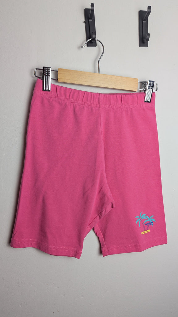 Primark Pink Palm Trees Cycle Shorts - Girls 11-12 Years Little Ones Preloved Used, Preloved, Preworn Baby, Girls & Boys Clothes. Kids & Children's second hand Clothing UK Online. Cheap affordable. Brands including Next, Joules, Nutmeg Morrisons, TU, F&F, H&M.