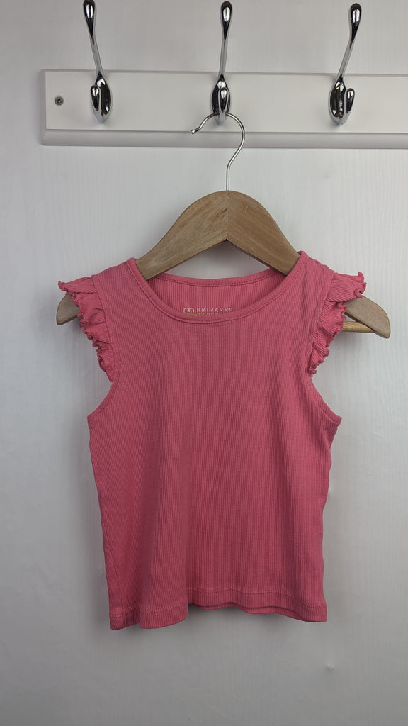 Primark Pink Ribbed Sleeveless Top - Girls 18-24 Months Little Ones Preloved Used, Preloved, Preworn & Second Hand Baby, Kids & Children's Clothing UK Online. Cheap affordable. Brands including Next, Joules, Nutmeg Morrisons, TU, F&F, H&M.