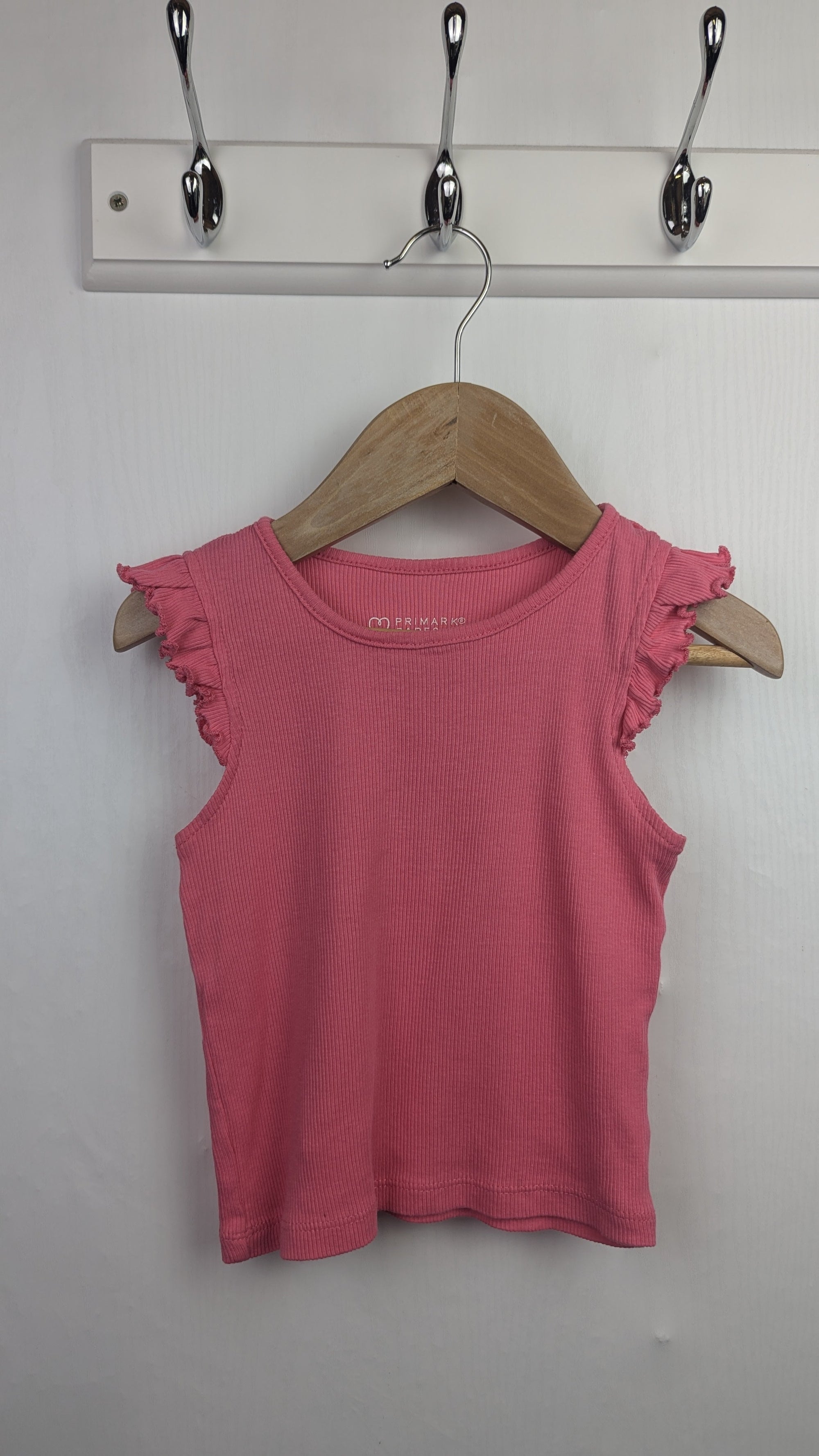 Primark Pink Ribbed Sleeveless Top - Girls 18 - 24 Months - Little Ones Preloved. Second Hand Children's & Preloved Baby, Kids, Girls & Boys Clothes. UK online