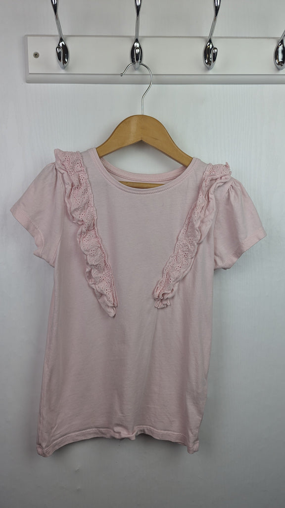 Primark Pink Ruffle Top - Girls 7-8 Years Little Ones Preloved Used, Preloved, Preworn & Second Hand Baby, Kids & Children's Clothing UK Online. Cheap affordable. Brands including Next, Joules, Nutmeg Morrisons, TU, F&F, H&M.